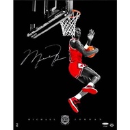 Michael Jordan Dunk Framed 6R Autograph Print