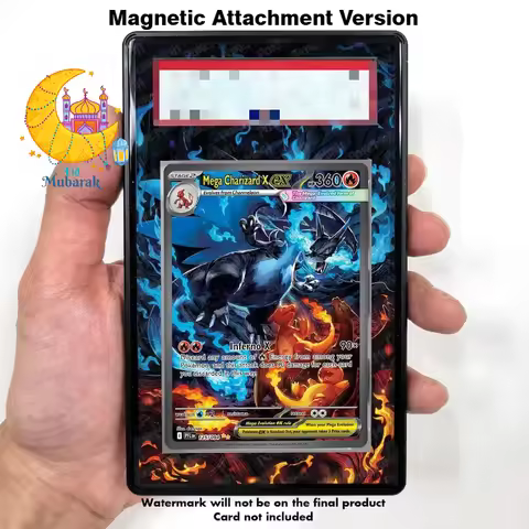 Art Display for Pokemon Mega Charizard X EX Mega Evolution Anime Expand Art Fan Gift Recyclable Acry