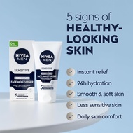 Kem dưỡng ẩm da nam nhạy cảm NIVEA MEN Sensitive Face Moisturiser Vitamin E + B5 75ml