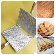 Opak Gambir Japit Aluminum Cake Mold RollKeripik Egg Roll/ Semprong/ Opak Gambir Clip/ Waffle Maker 