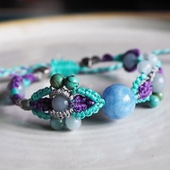 Macrame friendship bracelet Stone color Butterfly Collection