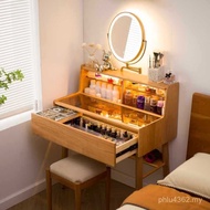 Solid Wood Dressing Table Japanese Dressing Table 50cm Small Apartment Dressing Table 60cm Mini Smal