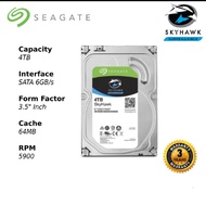 Seagate SkyHawk 4TB CCTV Surveillance HDD SATA 6Gb/s 64MB Cache 3.5"