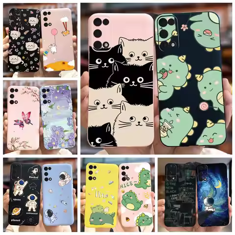 For Realme 7 5G Case Realme 7 Global Cute Crtoon Painted Cover Soft Silicone Phone Case For Realme 7