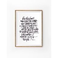 Dwell In The House Of The Lord {Inspiring Christian Poster}