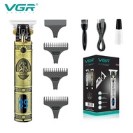 Digital Display Hair Clipper Hair Clipper VGR228 Hot-selling Engraving Cross-Border Haircut Oil Head