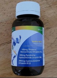 維他命B雜 B1 B6 B12 100mg 100粒