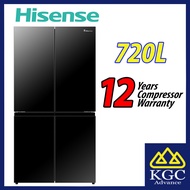 (Free Shipping) Hisense 720L 4 Door Refrigerator Inverter Fridge RQ768N4ABU