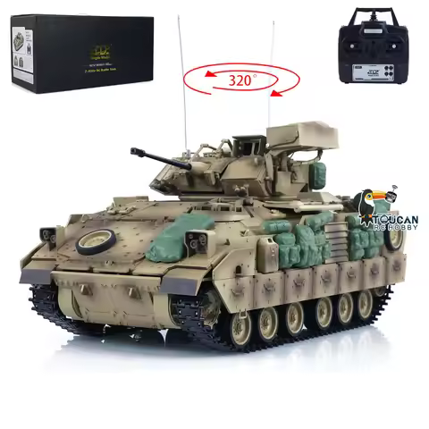 US Stock Tongde M2A2 1/16 Scale RC Battle Tank Bradley Electric Infrared Battle Vehicle No BB 320deg