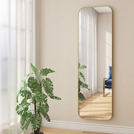 SFBabuqi Aluminum Alloy Dressing Mirror Wall-Mounted Paste Small Apartment Punch-Free Full-Length Mirror Home Wall-Mount