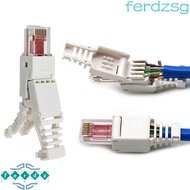 JENNIFERDZSG RJ45 Connector No Crimp 8P8C Tool-less CCTV POE Crystal Head