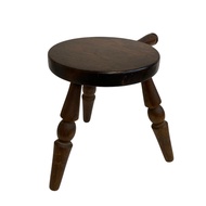 【二手】啄木鳥造型復古ブラウン牛奶凳