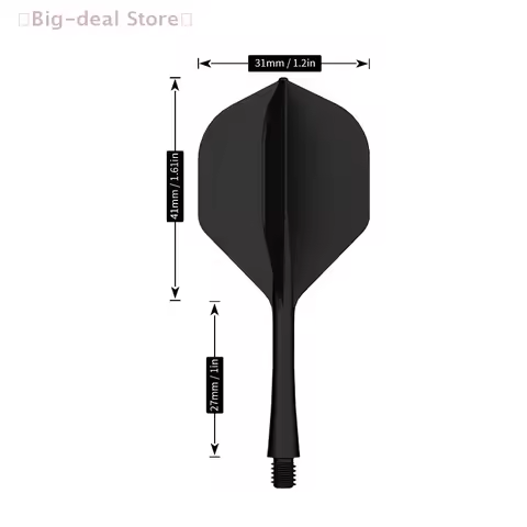 【M】5/10Pcs Standard Shape Integrated Dart Flights And Shafts 2BA Screw In-one Dart Flight Integrated