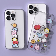 BT21 | iPhone 15/14/13 | GALAXY S23/22/21 Phone Case Clear Jelly MININI