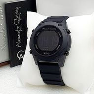 Alexandre Christie AC9376MD Display Digital Multifungsi Jam Tangan Pria Original Garansi Resmi Mesin 1 tahun Tali Karet Silikon