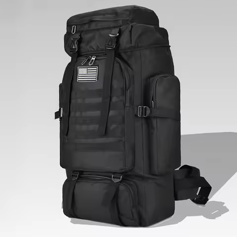 80L/100L Mountaineering Bag Climb Bag Tactical Backpacks Large Backpack Outdoors Hiking Camping Trav