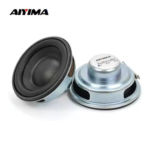 AIYIMA 2Pcs 50MM Portable Speaker 4 Ohm 5W Subwoofer Bass Multimedia Sound Amplifier Speaker Home Au