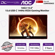 AOC 16G3 15.6" 15.6 USB-C 144Hz VESA Gaming Monitor