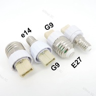 E27 E14 to G9 lamp base bulb Holder Converter power Socket Conversion light Bulb E14-G9 E27-G9 type Adapter Fireproof white  SG9B