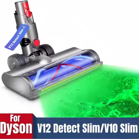 For Dyson Head Replacement Parts V12 Detect Slim V10 Digital Slim Cleaner Head with Green LED Lights