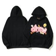 Drew House Hoodies Men Fleece Pullover Hoodie Jacket for Men Streetwear Clothing Black