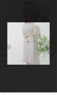 Japanese brand//Sense of Place//dark brown/ olive color summer knit set