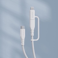 Maktar USB-C to USB-C / Lightning 編織快充傳輸線 120cm