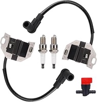 2Pcs 21171-0743 Ignition Coil with Spark Plug for FR651V FR691V FS730V FX651V FX691V FX730V FX751V F