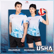 Bộ Quần Áo Bóng Chuyển Beyono Usha Màu Trắng - Đồ bóng Chuyền Thể Thao Nam Nữ Mới Nhất