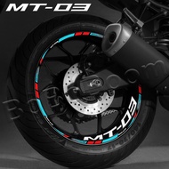 Reflective Motorcycle Wheel Sticker Rim Stripe Decal Accessories Waterproof For YAMAHA MT-03 MT 03 mt03 2022 2021 2020