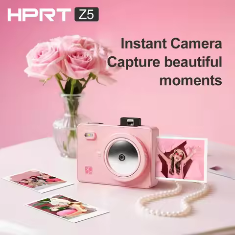 HPRT Instax Z5/Z5S Portable Instant Print Camera Thermal Transfer Color Photo Printer with 2x3'' Pho