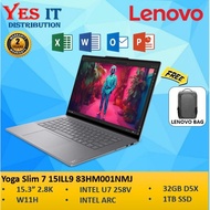Lenovo Yoga Slim 7 15ILL9 83HM001NMJ 15.3" WQXGA+ Grey (CU7 258V, 32GB, 1TB SSD, Intel Arc, W11) Tou