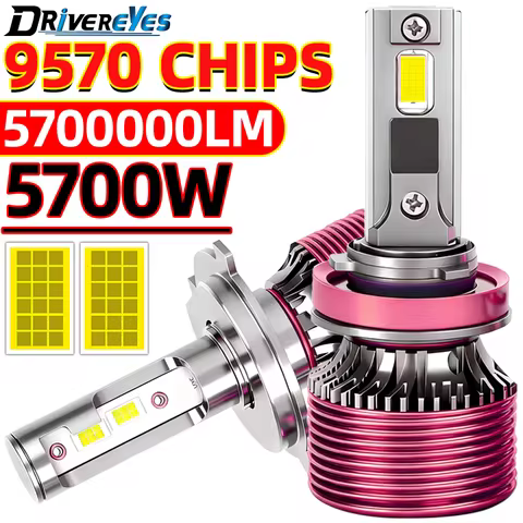 H4 LED Car Headlight Bulbs 5700W F5 F5C H7 H1 H8 H9 H11 9005 9006 9012 HB3 HB4 HIR2 CANbus 5700000LM