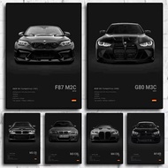 Modern Pop Car Home Decor Wall Art Posters M3 M140 M5 M4 F87 M2C G80 M3C E30 F80 Room Wall Decor for