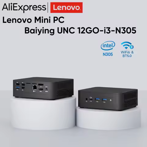 Lenovo Baiying NUC 12GO Mini PC Intel Alder Lake i3-N305 Windows UP TO 16GB RAM 512GB ROM WiFi 6 BT5
