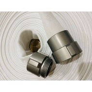 Fire Hose 1 1/2 100ft ALLOY Coupling Double Jacket 1.5 100 ft