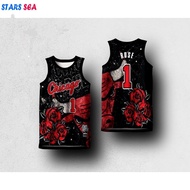Chicago Bulls Rose Hg Jersey Isl Quick Drying Breathable Casual Jersey