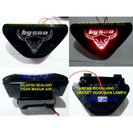 F1 LED BRAKE LIGHT WITH ACRYLIC COVER AND BYSON LOGO ENGRAVING