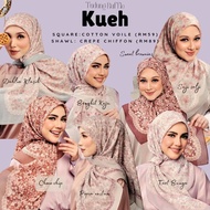 Kueh tudung bawal cotton voile &amp; shawl crepe chiffon by Tudung Ruffle