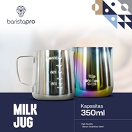 Milk Jug Stainless Milk Glass Espresso Cappuccino Latte Art Coffee Tool