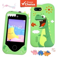Kids Pretend Play Phone 2.8-inch Touchscreen Dual Camera Video Player Educational Learning Toy for T