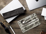 CROSSPACE 宇航系列 純鈦隨型餐具組-星礦棕