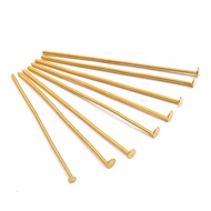 Beadia [200 pcs] Headpins / Pin Head 3 Warna (Gold Rodium Tembaga) 16-50mm - Bahan Stok Lengkap DIY 
