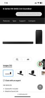 Samsung B450 soundbar