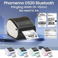 Phomemo D520 BT Shipping Wireless for Business Thermal Sticker Printer 20-115mm Label Maker