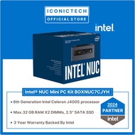 Intel NUC Kit NUC NUC7PJYH3 HD/4K/USB3/HDMI/2,5" Mini PC (Pentium| 4GB/8GBGB | 240GB-2TB SSD | Preloaded WIN10 Pro)