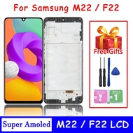 1PCS Super Amoled For Samsung M22 M225F M225F/DS M225M LCD F22 F225F Display With Touch Screen Digit