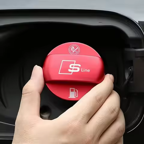 Car Fuel Tank Cap Alloy Refuel Box Decoration Cover For Audi A8 A7 A3 Q5 A4 A5 A1 A2 A6 Q1 Q2 Q3 Q4