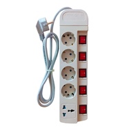 VETTO MS5/1.5M Multi Socket Outlets SNI