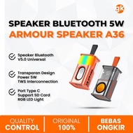 Speaker Bluetooth Transparan A36 K07 Wireless Portable 5W SD Card USBC